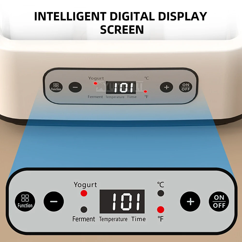 ماكينة صنع الزبادي بدرجة حرارة قابلة للتعديل 1.5 لتر للاستخدام المنزلي مع أجهزة المطبخ للتحكم في درجة الحرارة #1