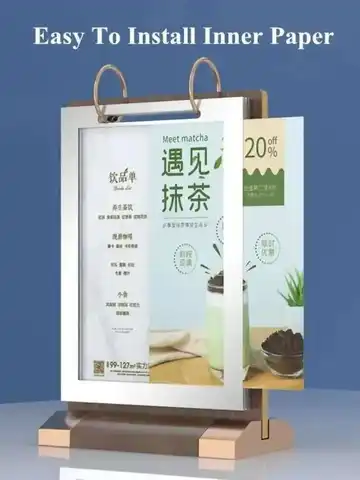 Tarjeta de número de mesa en forma de T de 10x15cm, soporte de papel para menú de restaurante, soporte de señal acrílica, soporte de exhibición, marco de póster de foto A6