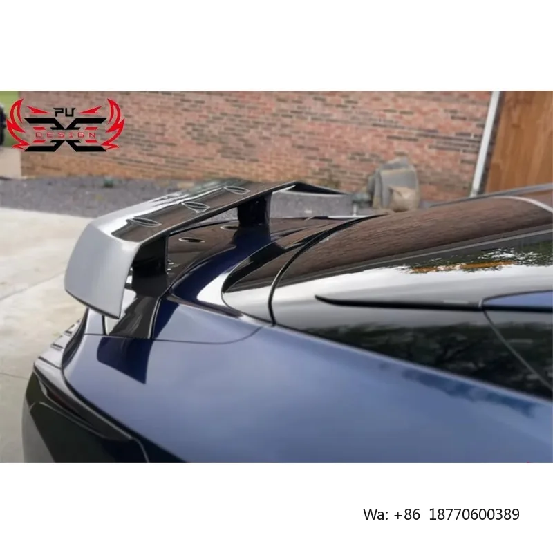 PU Carbon Wholesale for Lexus LC500 LC500H Dry Carbon Fiber Electric Tail Wing Rear Spoiler Carbon Rear Wing Car Parts