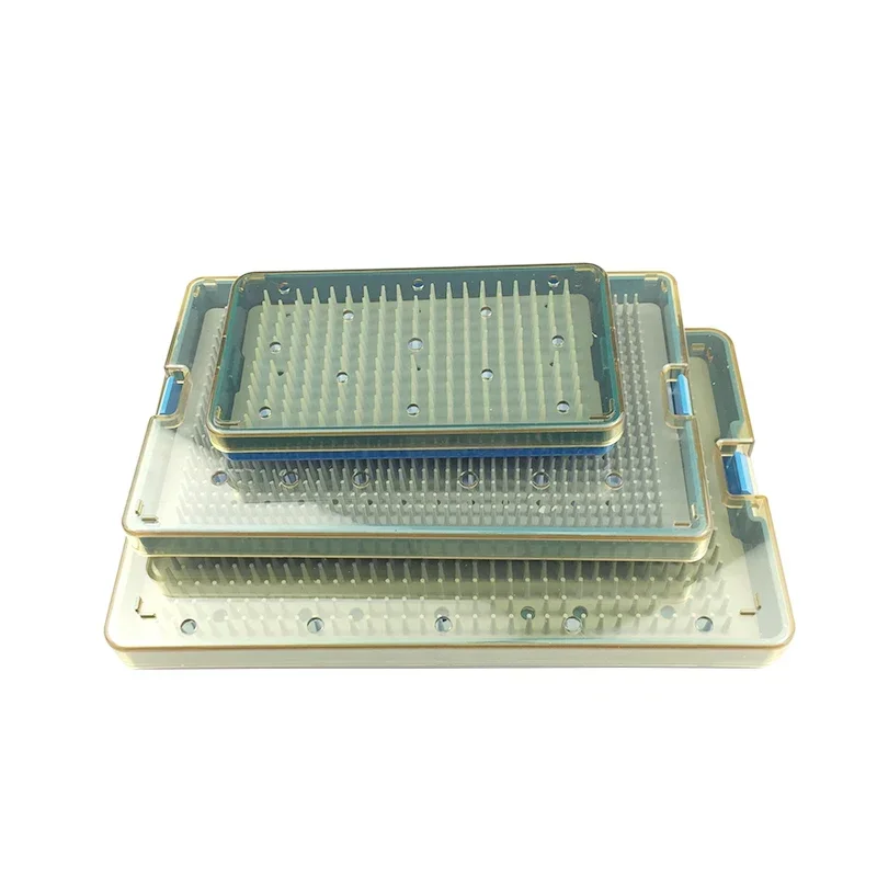 

GREATLH Silicone Sterilization Tray Box Autoclavable Disinfection Box for Holding Tools Ophthalmic/Dental Surgical Instrument