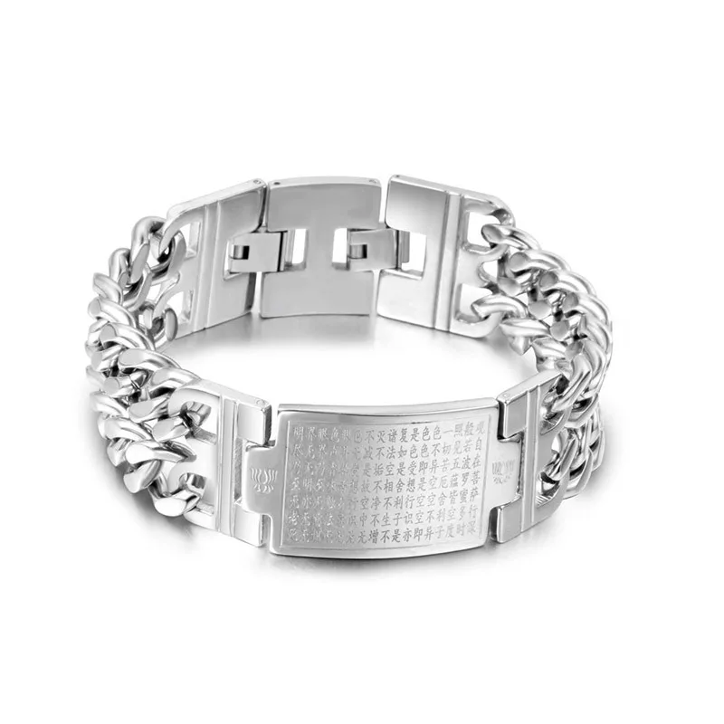 

Source Factory, Personalized Fashion Balomi Heart Meridian Titanium Steel Bracelet, Trendy Men Women's Jewelry Bracelet CE487