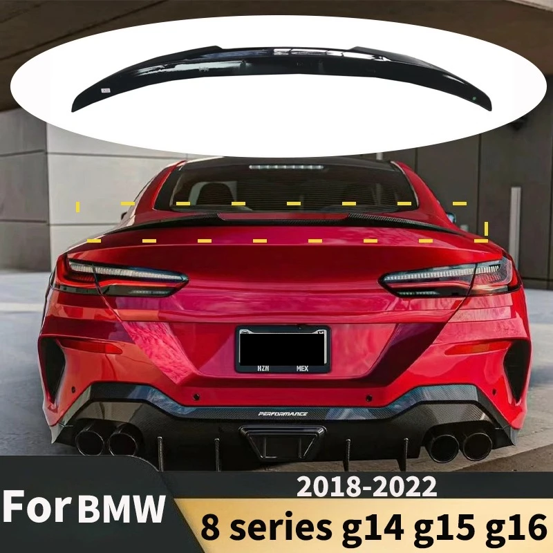 

Car Spoiler Wing 2018-2022 for BMW 8 Series G14 G15 G16 2Door/4Door Rear Roof Lip Tail Fin Lid Guard Board Tuning Accessories