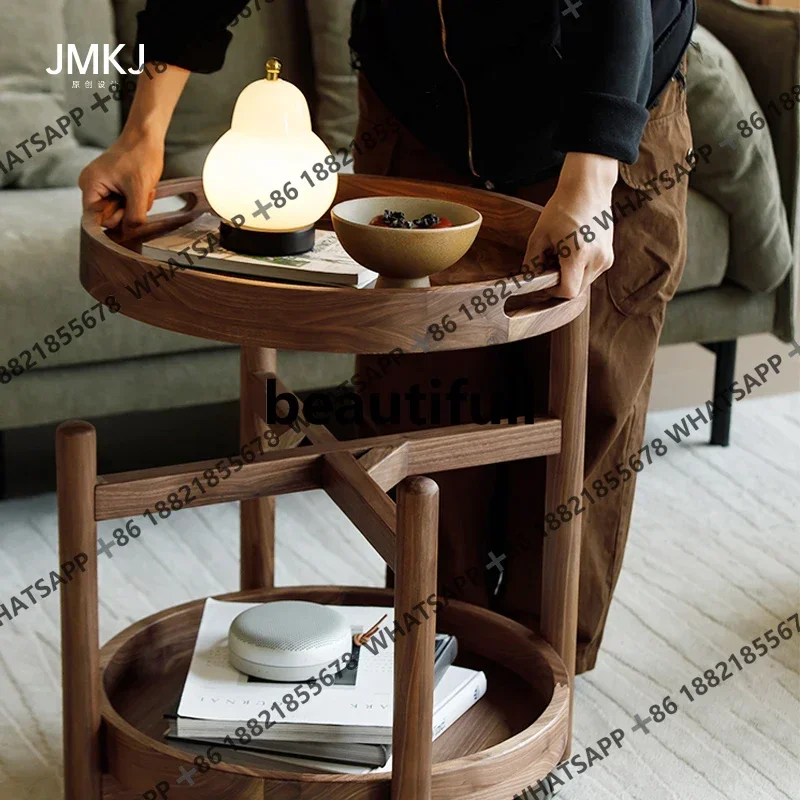 

K182North American black walnut, side sofa, round sofa, living room, dining car, gardening tool cart