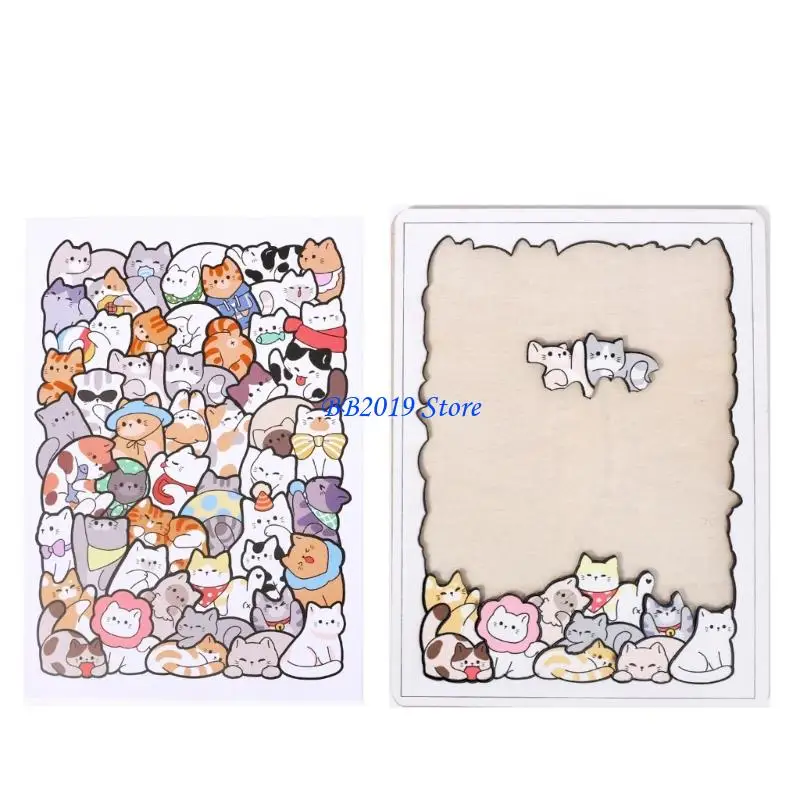 Q0KB Artistic Puzzle Scheme Dinosaur Figure Educational Toy For All Ages