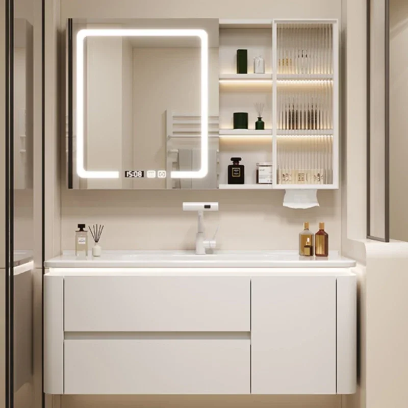 Bathroom Furniture Cabinet Bathroom Kit Mirrors Corner Locker Storage Mirror Sinks Wooden Furniture Gabinete Cabinets Narrow