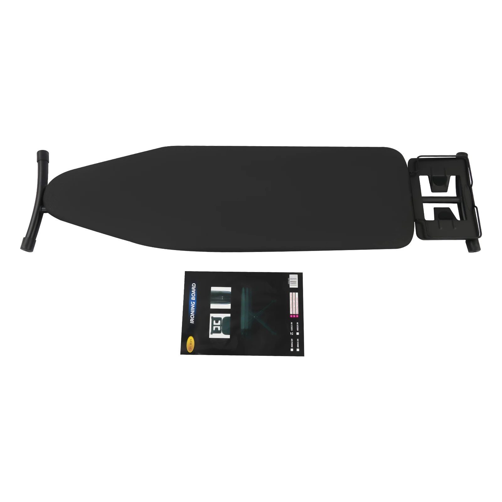 أسود الكربون الصلب 110x33 سنتيمتر للطي مكوّاة ارتفاع قابل للتعديل المنزلية للطي مكوّاة مع كتيفة حديدية #6