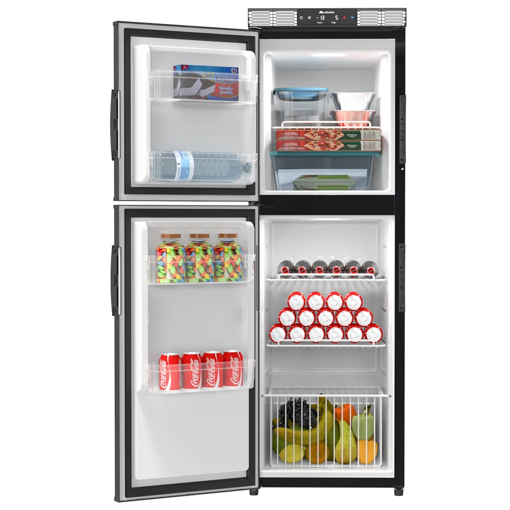 

135L DC 12V/24V Motorhome Recess Fridge Campervan Refrigerators for RV Electrical Systems Parts