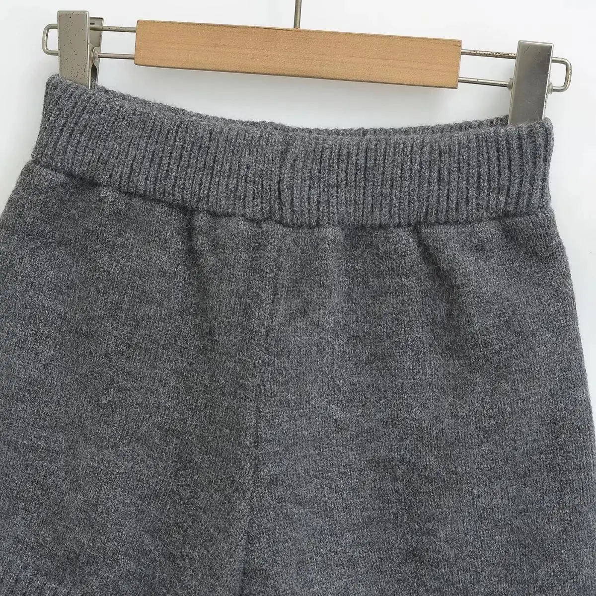 العصرية محبوك ort السراويل عالية الخصر مستقيم الساق فضفاضة عارضة واسعة الساق السراويل للنساء في ey تنوعا ربيع الخريف الشتاء