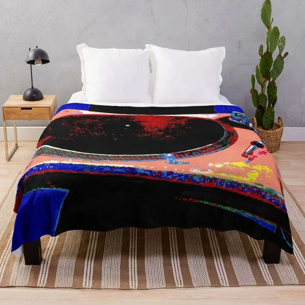 

DJ Decks Technics SL1210 Turntable Throw Blanket Spring Fall Cozy Throw Blanket for Couch