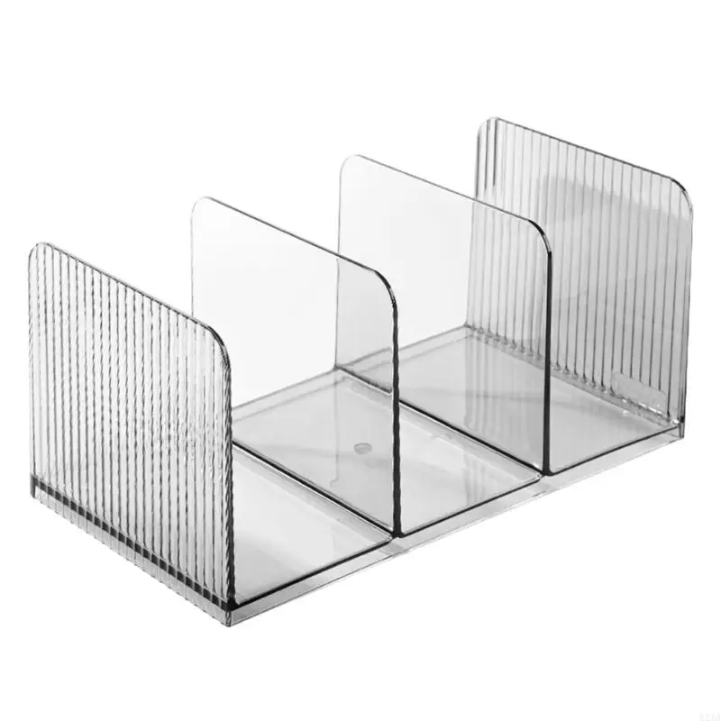 3 Compartments Book End Book Stopper Magazine Stand Space Saving Book Organiser