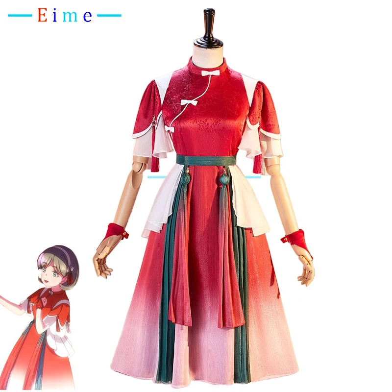 

Lovelive Liella Tang Keke косплей костюм женское милое красное платье китайский костюм Cheongsam Хэллоуин карнавальная униформа на заказ
