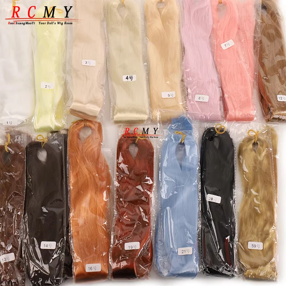 Boneca bjd 80cm/40, fileira de cabelo branco e preto, seda de leite, peruca anti-mohair, gancho artesanal, material de transplante para meninas e meninos