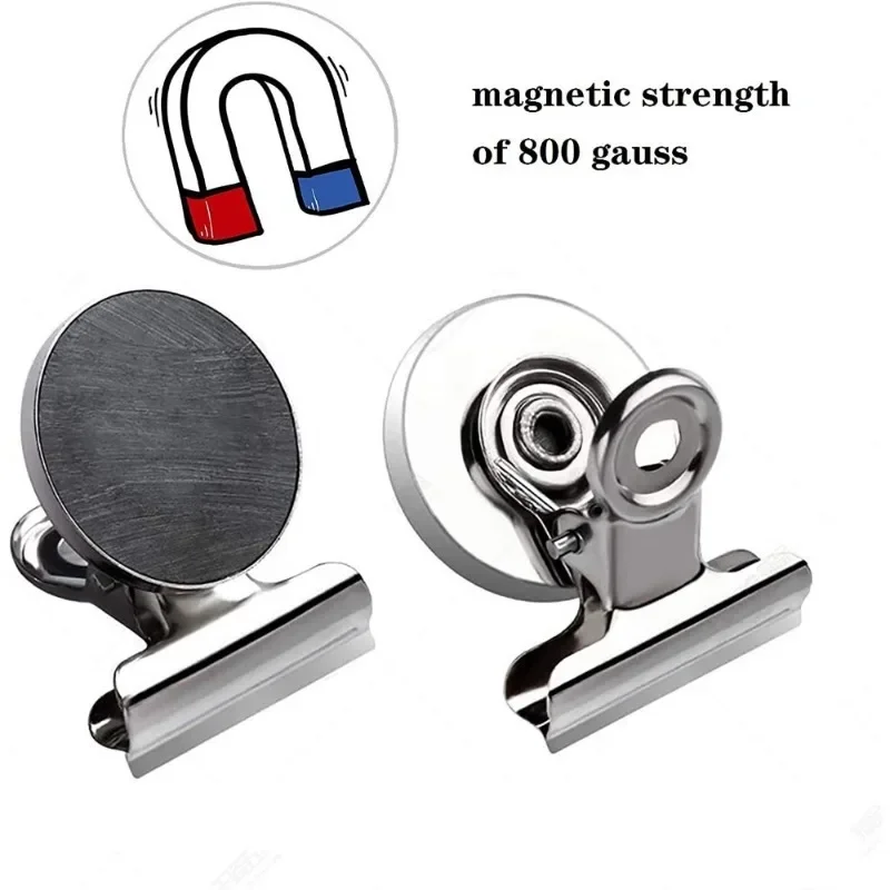 100-pack Fridge Magnets Refrigerator Magnetic Clips Heavy Duty Detailed List Display Paper Fasteners on Teaching&  Home& Office&