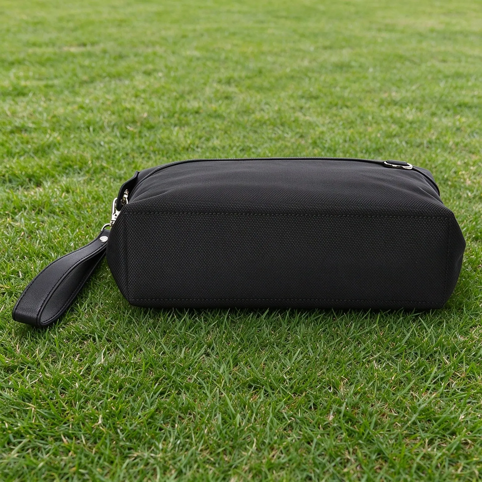 Korean Golf Cosmetic Toiletry Bag, PU Leather Zipper Handbag, Multi-purpose Storage Pouch for Golf Course Accessories