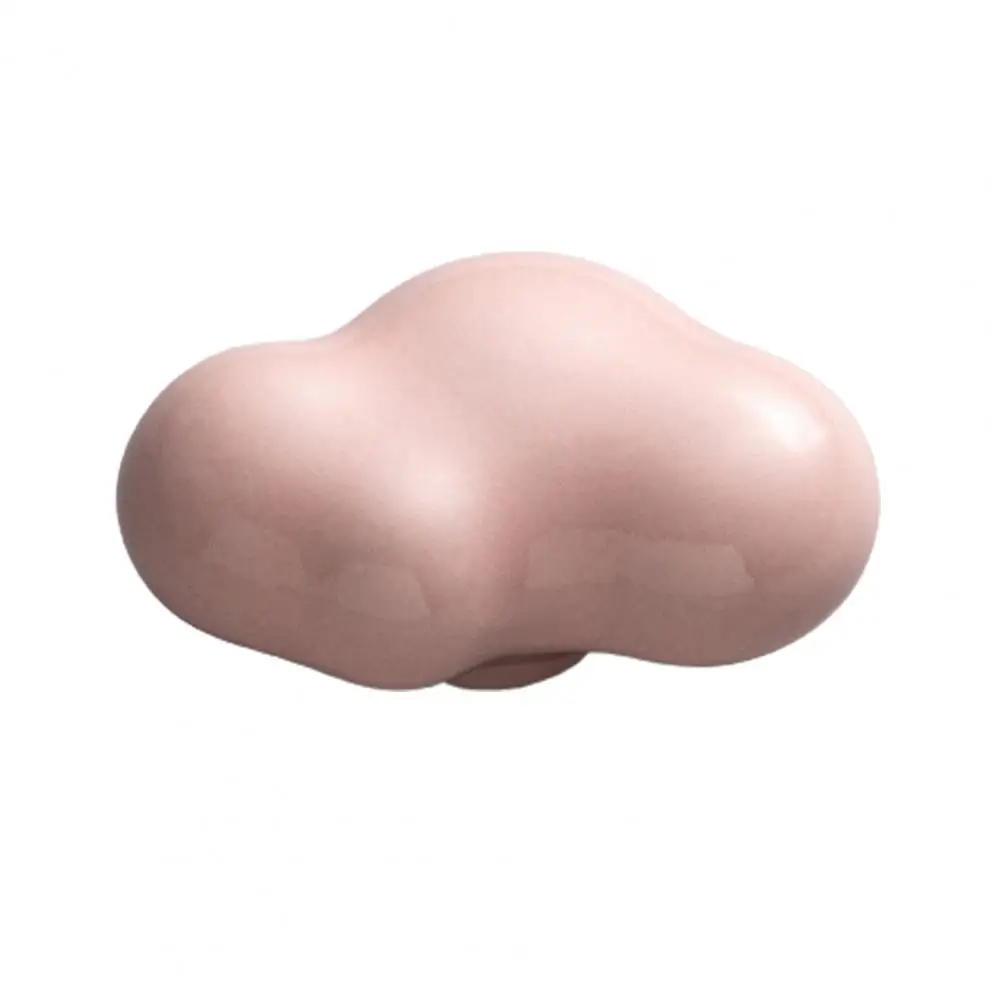 Cabinet Pull Handle Cloud Shaped Ceramic Cabinet Knob Drawer Pull Handle Smooth Surface Cupboard Hardware for Simple