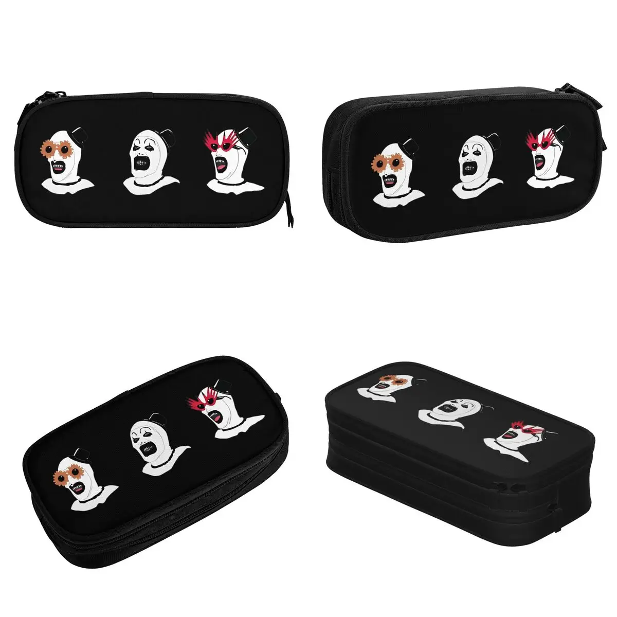 Fashion The Terrifier Art The Clown Pencil Case Pencil Pouch Pen Holder Kids Large Storage Bag School Supplies Zipper Stationery