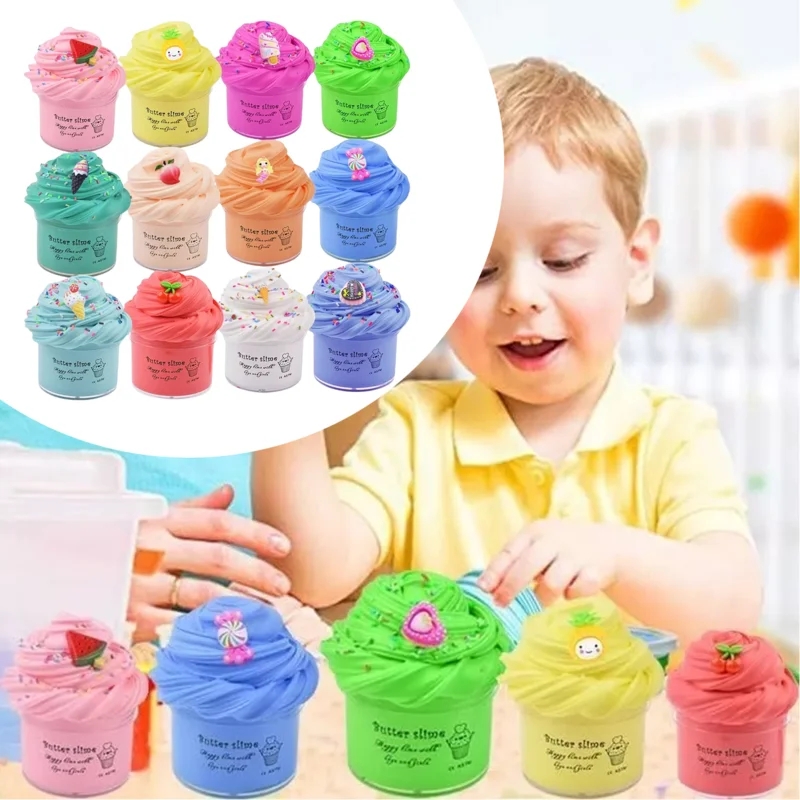 Clay Set For Kids 12 Pieces Mold Clay Activity Set Colored Clay Reusable Modeling Craft Clay Modeling Dough Play Toy For