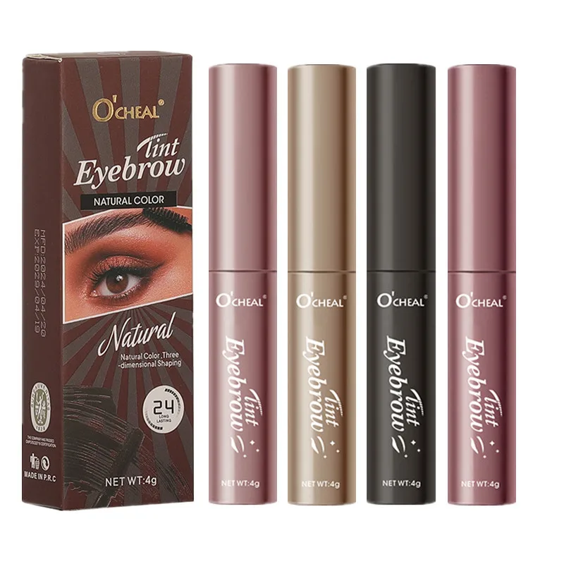 Four-Color Three-Dimensional Eyebrow Cream Waterproof Sweat-Proof Long-Lasting Natural Shaping Non-Decolorizing Not Smudge