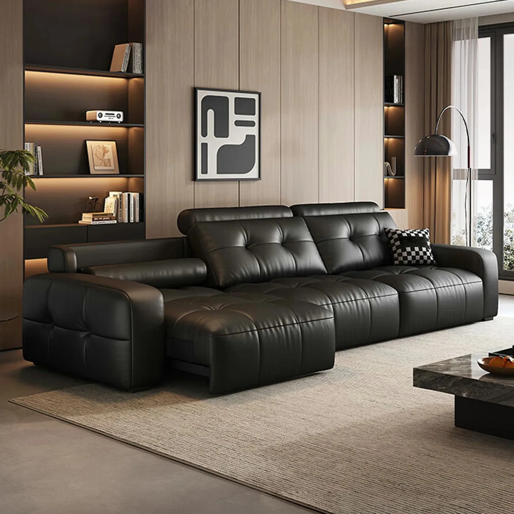 

The Newly Designed Electric Recliner Sofa Bed, a Convertible Recliner Sofa Bed Furniture Multifunctional Smart Sofabed