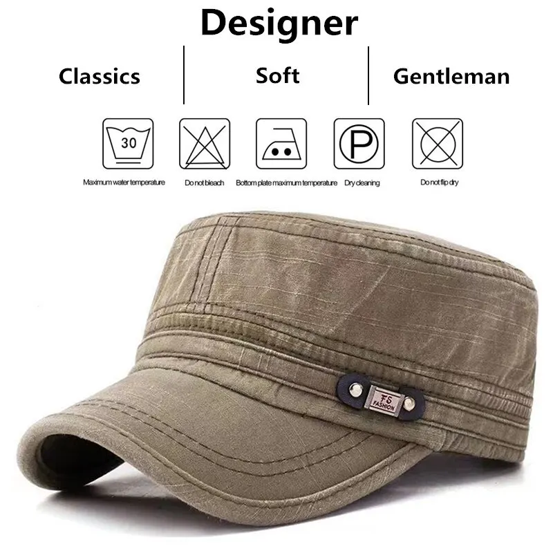 Fashion Men Women Flat Baseball Caps Outdoor Casual Adult Sun Hats Hip Hop Hat Sports Golf Caps Water Wash Snapback Hats