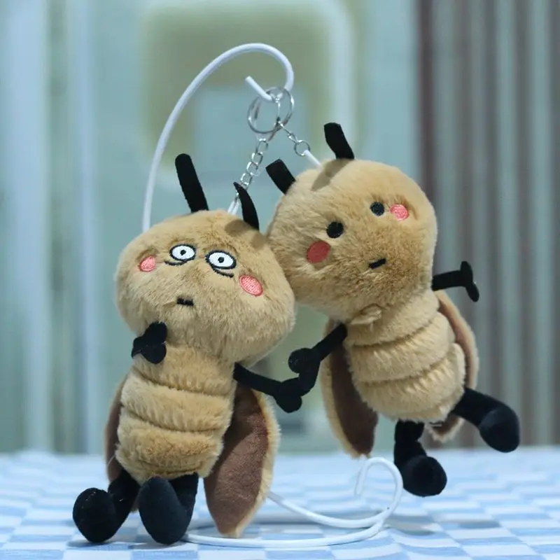 Plush Toy Cockroach Doll Little Strong Doll Pendant Teasing Ugly Cute Funny Doll Brithday Gift for Best Friend or Children