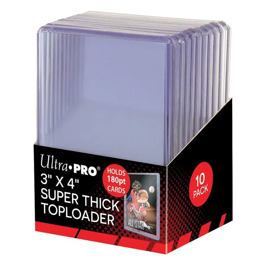 Ultra Pro 3" x 4" superdicker 180PT Toploader, Polyvinylchlorid, 10ct