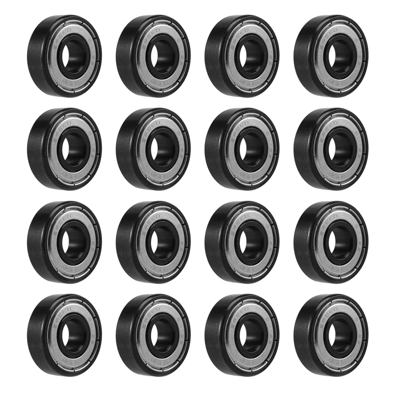 16Pcs Ceramic 608 Bearings 8X22X7mm ABEC-11 Hybrid 6 White ZrO2 Balls Skateboard Bearing Skating Inline Roller image 4