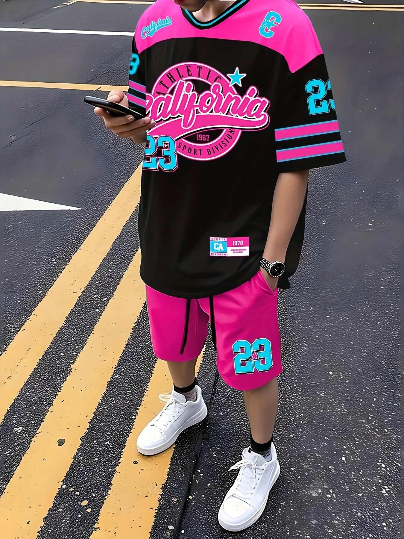 Sommer 2025, heiß verkaufter Herrenanzug, lässige und modische 3D-gedruckte Outdoor-Freizeitsportbekleidung