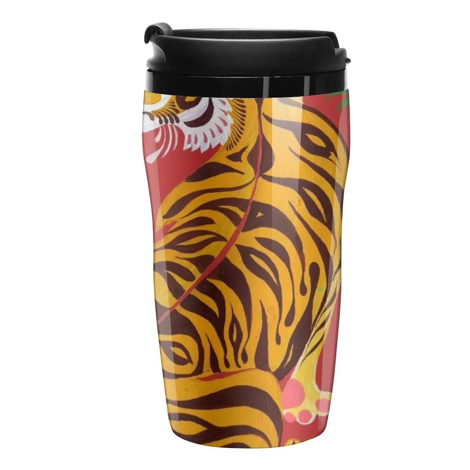 

New Tiger Folk Art Travel Coffee Mug Breakfast Cups Cup For Coffee