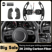 Carbon Fiber Magnetic Paddle Shifter For Audi B8 A1 A2 A3 A4 A5 A8 Q2 Q3 Q4 Q5 Q7 Q8 S2 S3 S4 S5 SQ5 SQ7 SQ8 RS2 RS3 RS4 RS5