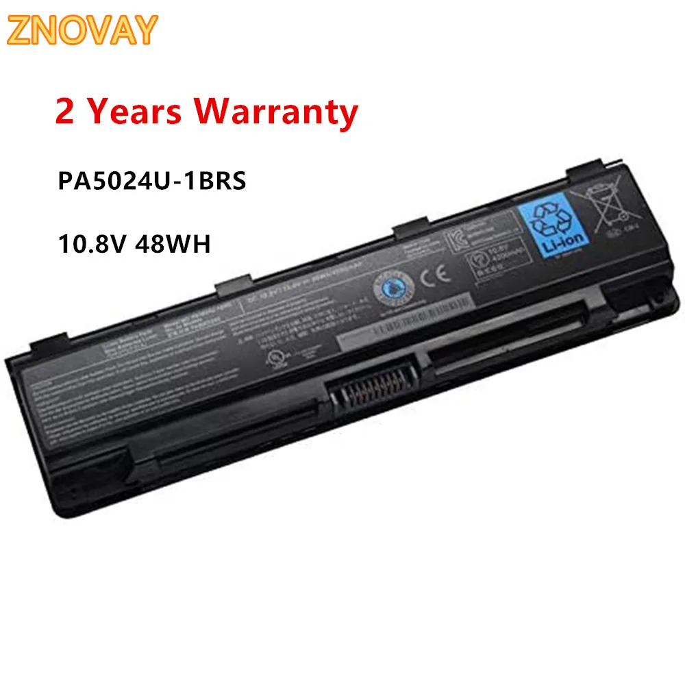 

ZNOVAY PA5024U Laptop Battery For Toshiba Satellite C800 C850 C870 L800 L830 L840 PA5025U PABAS260 PA5024U-1BRS 10.8V 48WH