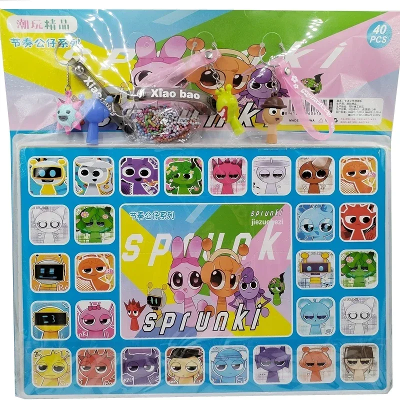 جديد 24-40 قطعة تمثال Sprunki نموذج PVC Sprunki نموذج عصري لطيف Kawaii الكرتون صندوق غامض زينة ألعاب أطفال بالجملة