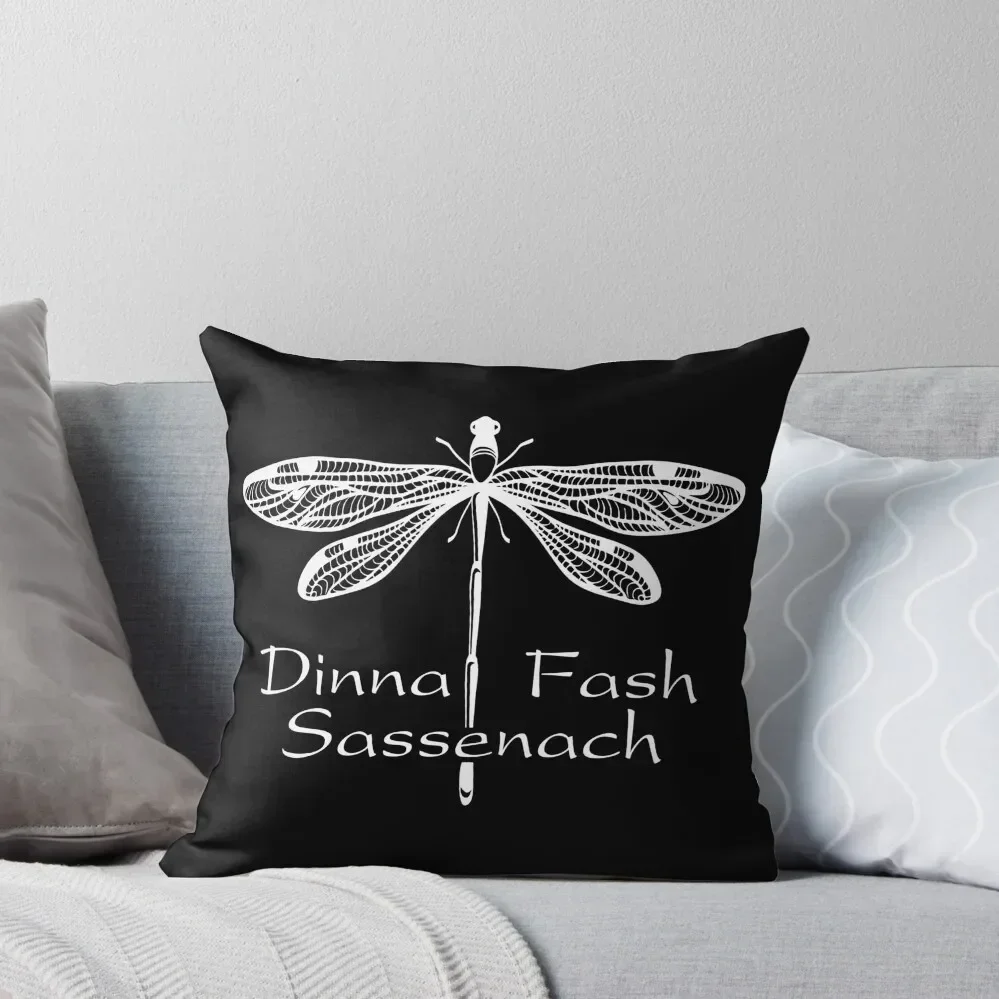 Dinna Fash Sassenach Throw Pillow christmas cushions covers Pillows Aesthetic pillow