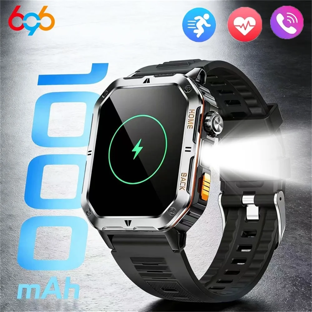 

Многофункциональные смарт-часы для мужчин с Bluetooth-звонками, водонепроницаемостью IP68, голосовым помощником, измерением пульса и мониторингом сна