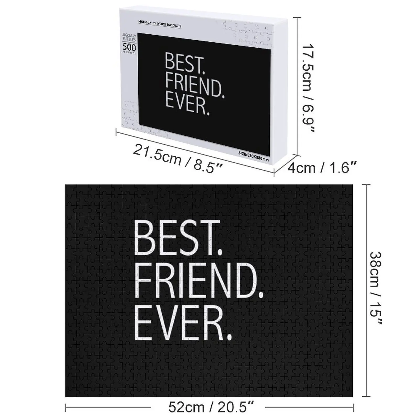 เพื่อนที่ดีที่สุดตลอดกาล BFFs จิ๊กซอว์พัซเซิล รูปภาพส่วนตัว ชื่อส่วนตัว ปรับแต่งได้