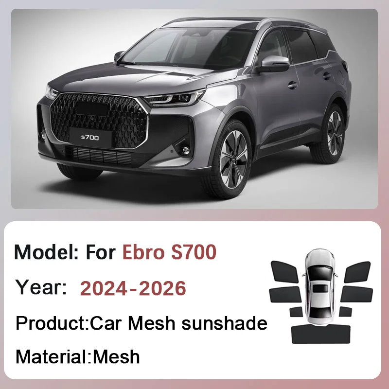 

Mesh Sunshades For Ebro S700 2024 2025 2026 Car Sun Visor Windshield Shades Heat Insulation Privacy Curtains Auto Accessories