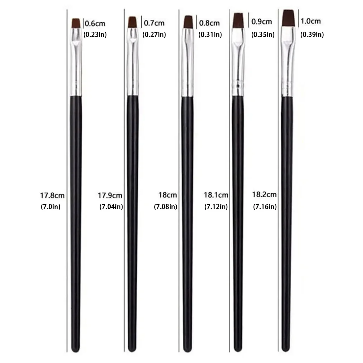 5PCS Dental Resin Brush Pen Silicone Shaping Set Suitable Composite Porcelain Bonding Operation Dentist Sculpture Carving Tool