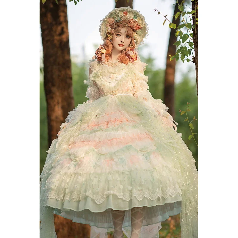 JSK Lolita fur s for Women Girls, Kawaii Cute Cats Tea Party fur ses, Ruffles Cosplay fur s, Spring Summer