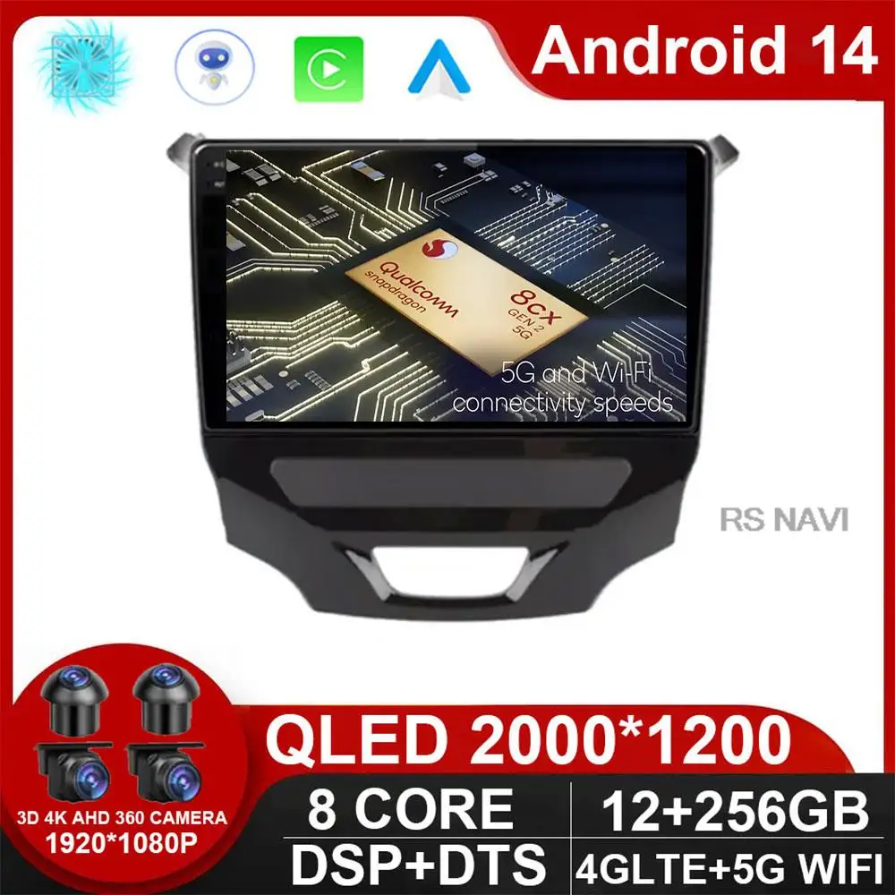 

Автомобильная Мультимедийная система на Android 14 Carplay WlFl + 4G для Chevrolet Cruze 2014 2015 2016 2017