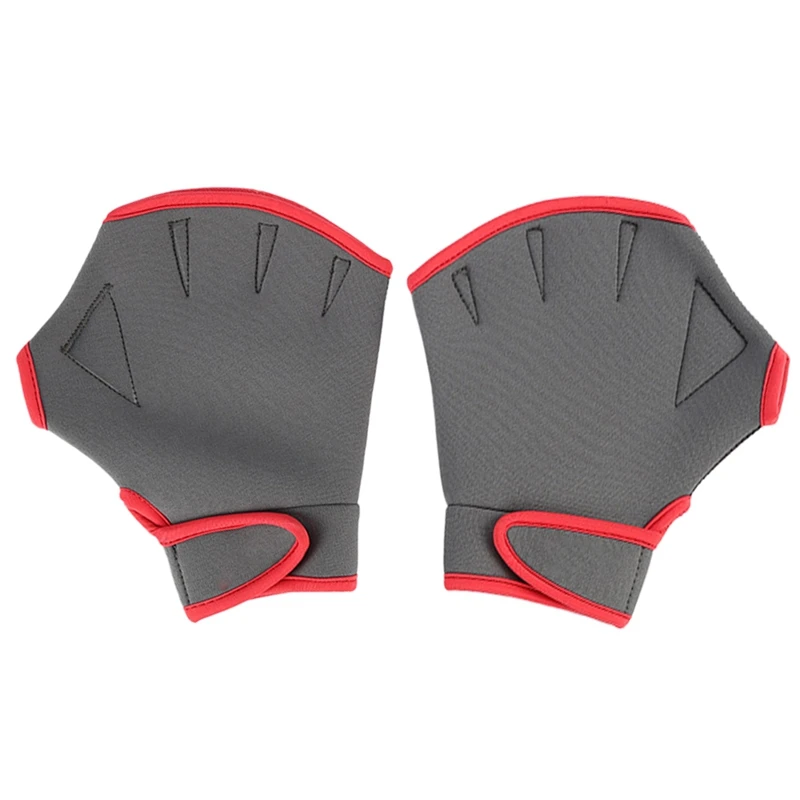 1 Pair Diving Gloves Snorkeling Swimming Neoprene Paddles  Palm Webbed Scratch-Resistant Hand Guard  S