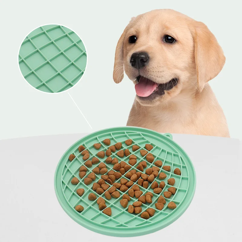 

Candy Color Durable Silicone Dog Slow Feeding Mat with Suction Training Distribution Lick Pad for Large Dogs Pet Feeder Supplies