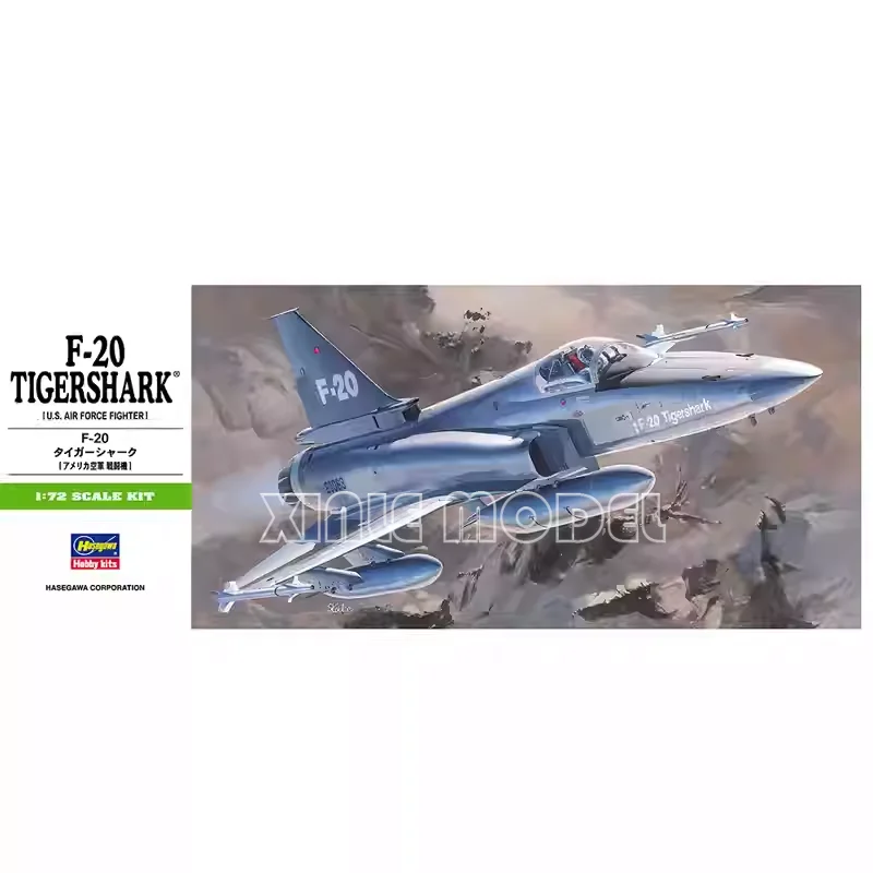 

Комплект пластиковой собранной модели самолета Hasegawa 00233 F-20 Tigershark [истребитель ВВС США] 1/72