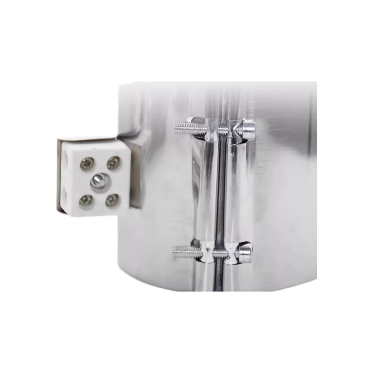 100mm ID Ceramic Band Heater 50/60/70/80mm Height Stainless Steel Electric Industrial Heating Element Wattage 300/320/340/360W