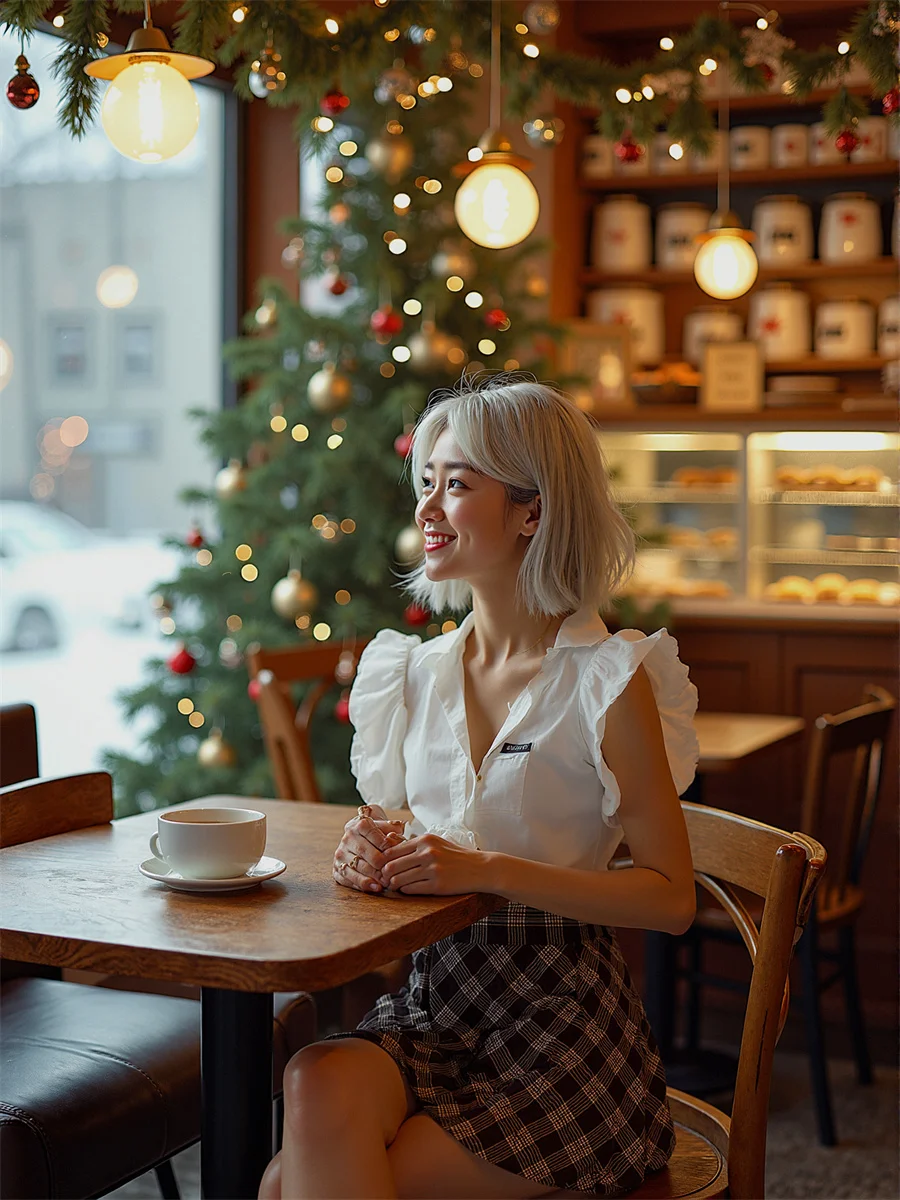 منقوشة الإمبراطورية نمط Preppy التنانير للمرأة مكتب ملابس حريمي الربيع الطيات الكاحل طول الرقص الباليه فتاة أضعاف سوينغ تتدفق