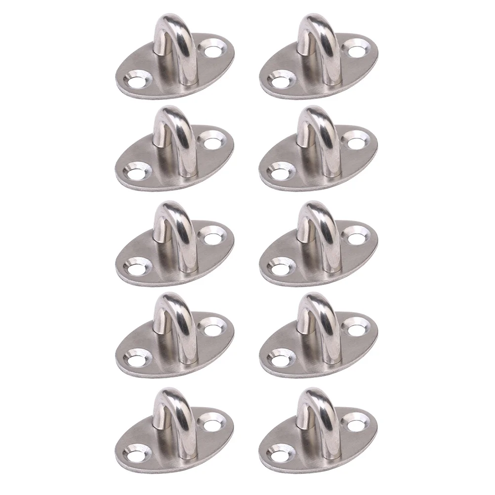 

10 Pcs Load bearing Stainless Steel Hooks Heavy Duty Wall Mount Storage Hangers for Home Multi use Space Saving