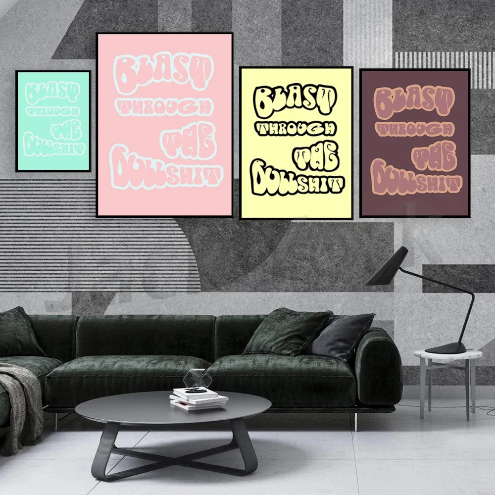 Quote Print / Downloadable Prints / Printable Wall Art / Digital Prints Download / multicolor / hippie / retro