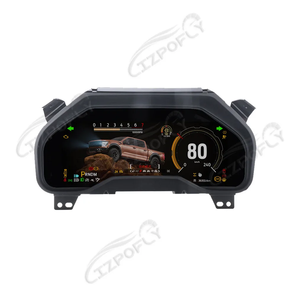 

LCD Speedometer Car Dashboard For Ford F-150 2015-2020 Digital Cluster Virtual Cockpit Instrument Display Panel GPS Navigation