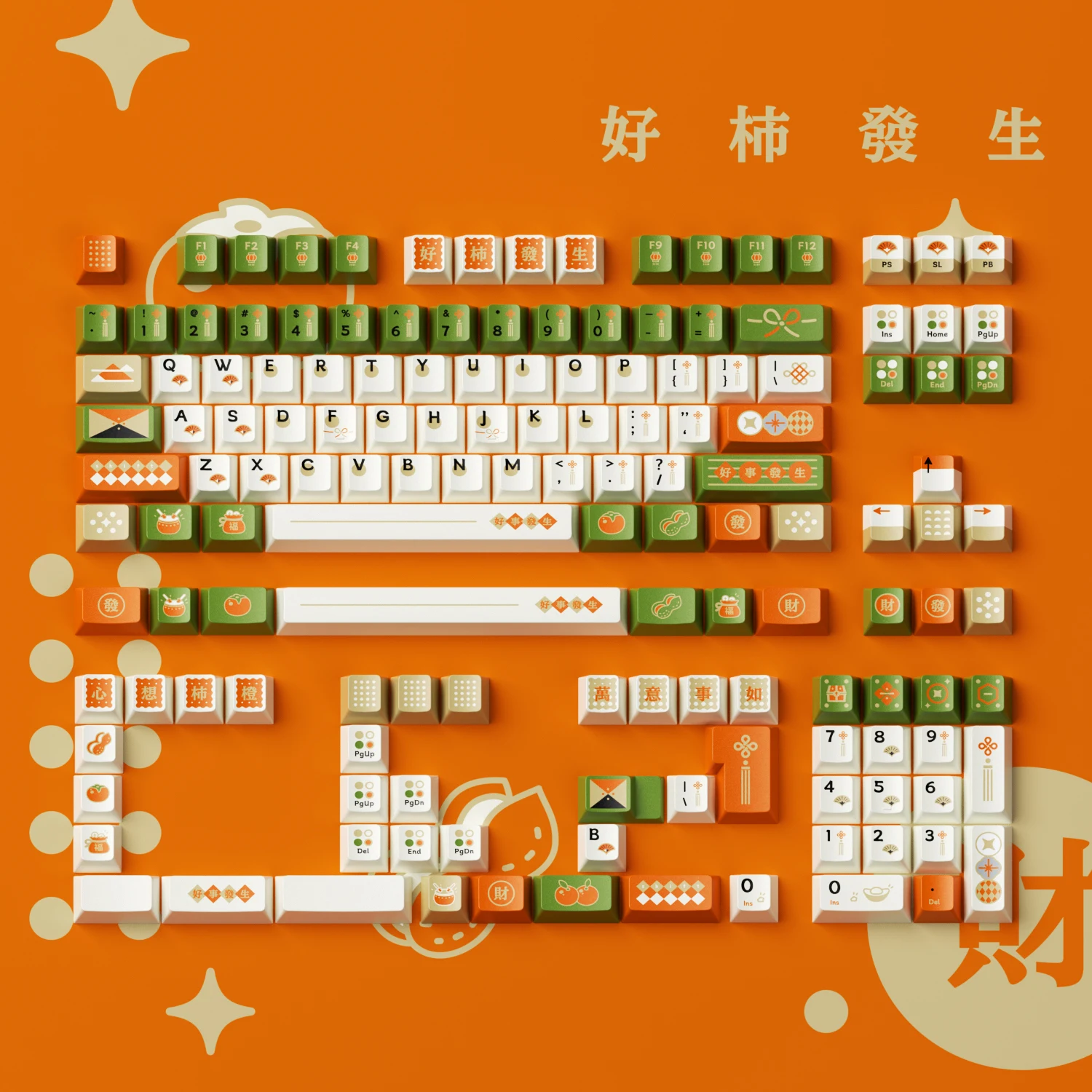 Capuchons de touches bon kaki arrive cerise Pbt blanc vert Orange disposition Iso/Ansi disposition Alice clavier à monter soi-même capuchons de touches personnalisés