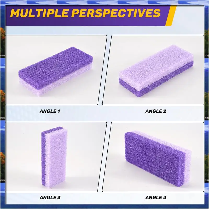 4 szt. Pumice do stóp, gąbka, kamień do pedicure, do usuwania zrogowaciałego naskórka, twarda skóra, peeling do stóp, szczotka do pedicure