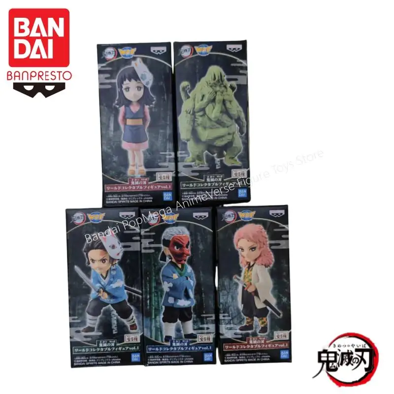 

В наличии Bandai Original Banpresto Demon Slayer Wcf Vol 1, экшн-фигурка, модель куклы, новые персонажи аниме в штучной упаковке